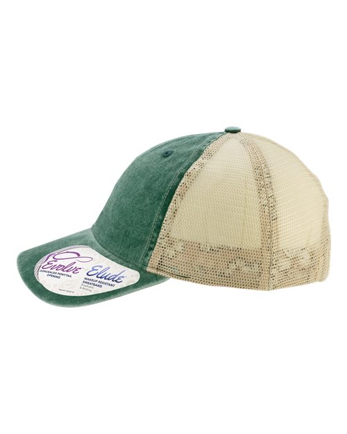 Women's Washed Mesh-Back Cap | USA Decoration