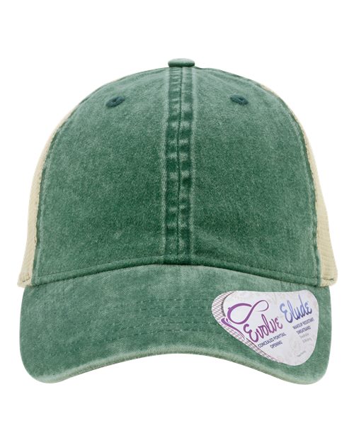 Women's Washed Mesh-Back Cap | USA Decoration