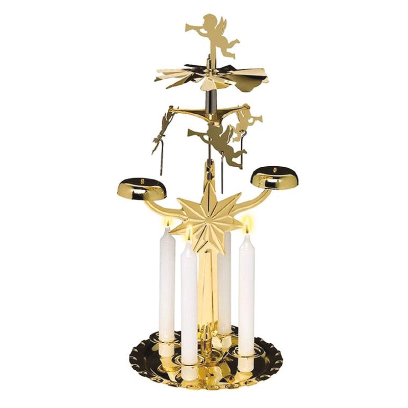 12'' H Metal Tabletop Candle Accessories with Candle Included