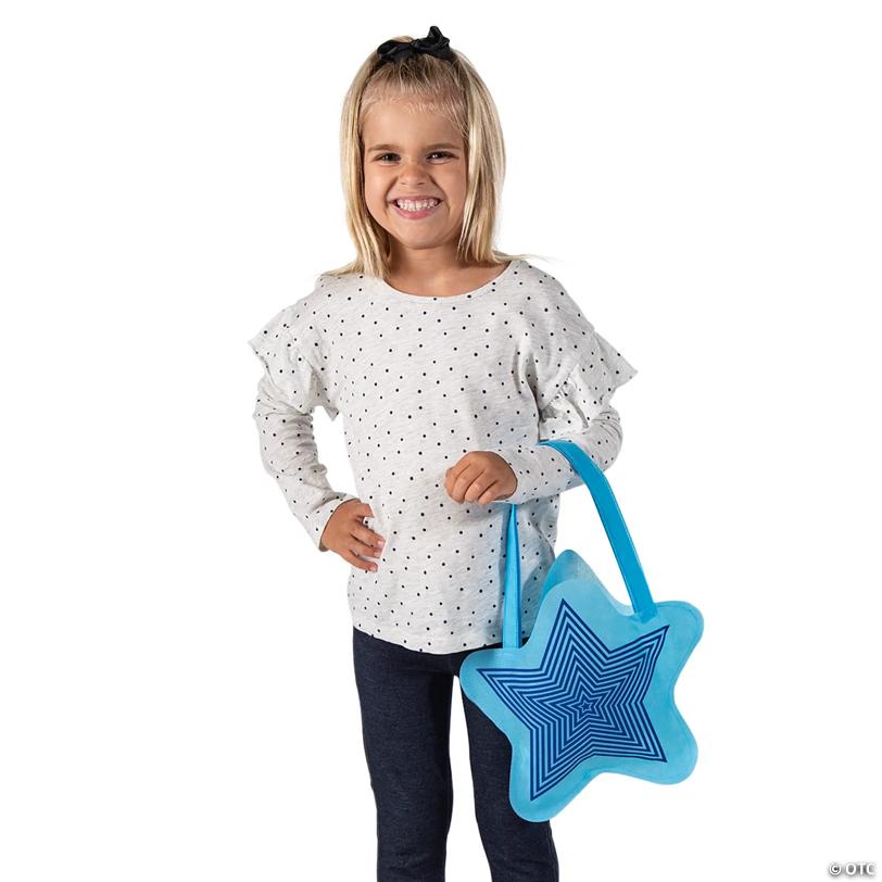 12" x 12" Medium Star-Shaped Nonwoven Tote Bags - 12 Pc.