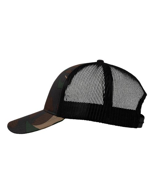 Mesh-Back Twill Trucker Cap | USA Decoration