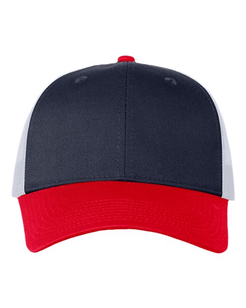 Mesh-Back Twill Trucker Cap | USA Decoration