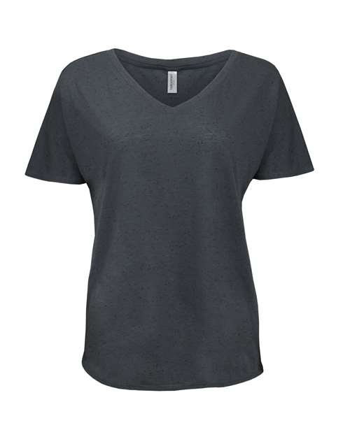 Women's Tri-Blend Fleck V-Neck T-Shirt | USA Decoration