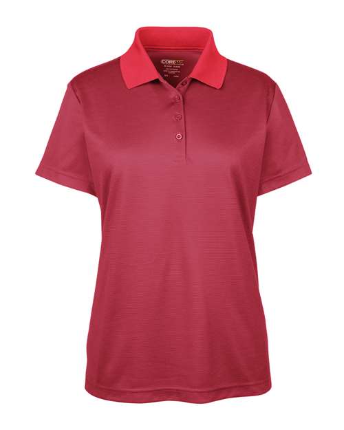 Women's Express Microstripe Performance Pique Polo | USA Decoration