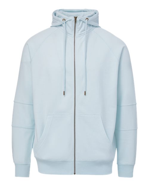 Ezra French Terry Full-Zip Funnel Hooded Sweatshirt | USA Decoration