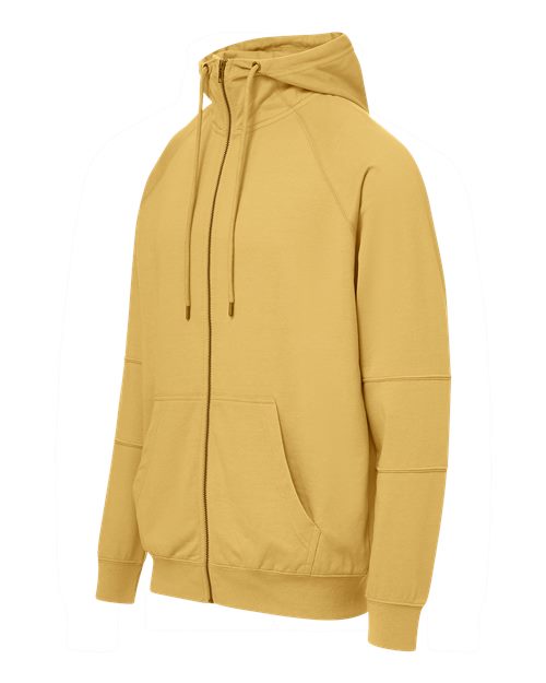 Ezra French Terry Full-Zip Funnel Hooded Sweatshirt | USA Decoration