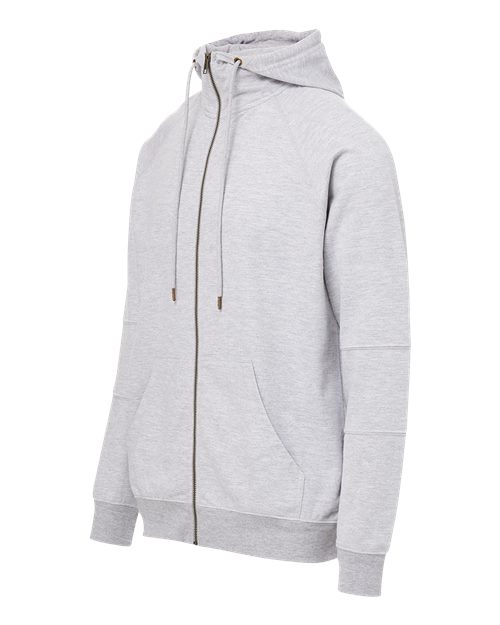 Ezra French Terry Full-Zip Funnel Hooded Sweatshirt | USA Decoration