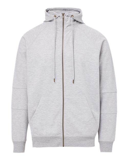 Ezra French Terry Full-Zip Funnel Hooded Sweatshirt | USA Decoration