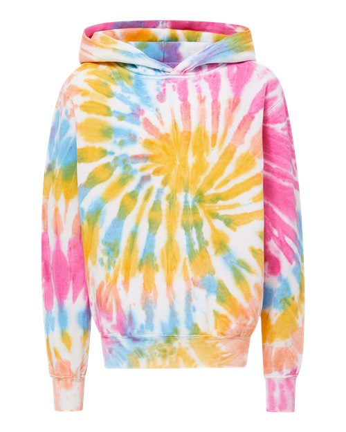 Youth Classic Fleece Tie-Dyed Hooded Sweatshirt | USA Decoration