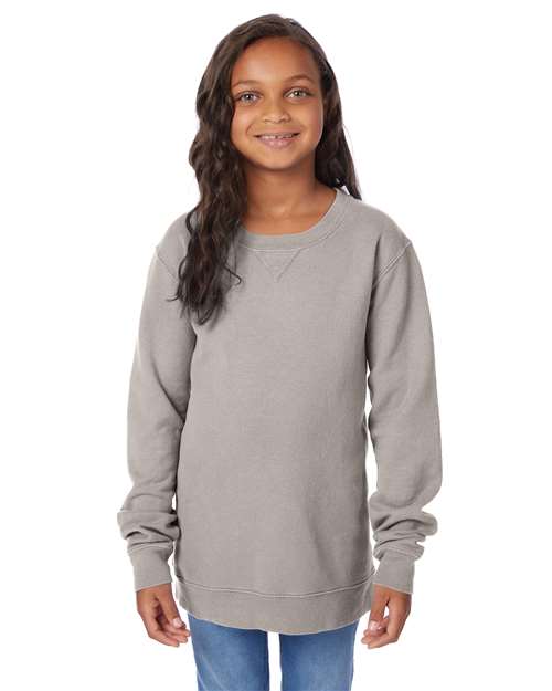 Garment-Dyed Youth Crewneck Sweatshirt | USA Decoration®