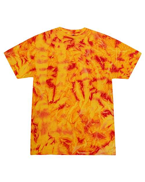 Multi-Color Tie-Dyed Short Sleeve T-Shirt | USA Decoration