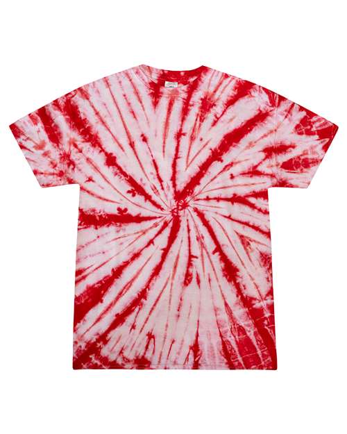Multi-Color Tie-Dyed Short Sleeve T-Shirt | USA Decoration