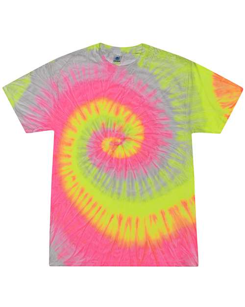 Multi-Color Tie-Dyed Short Sleeve T-Shirt | USA Decoration