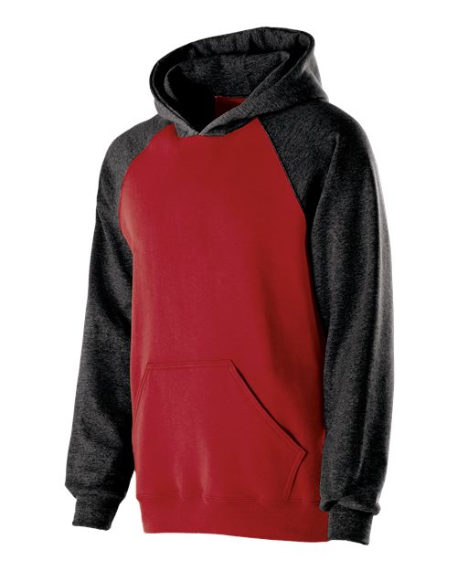 Youth Cotton/Poly Fleece Banner Hooded Sweatshirt | USA Decoration