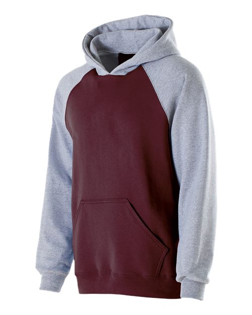 Youth Cotton/Poly Fleece Banner Hooded Sweatshirt | USA Decoration