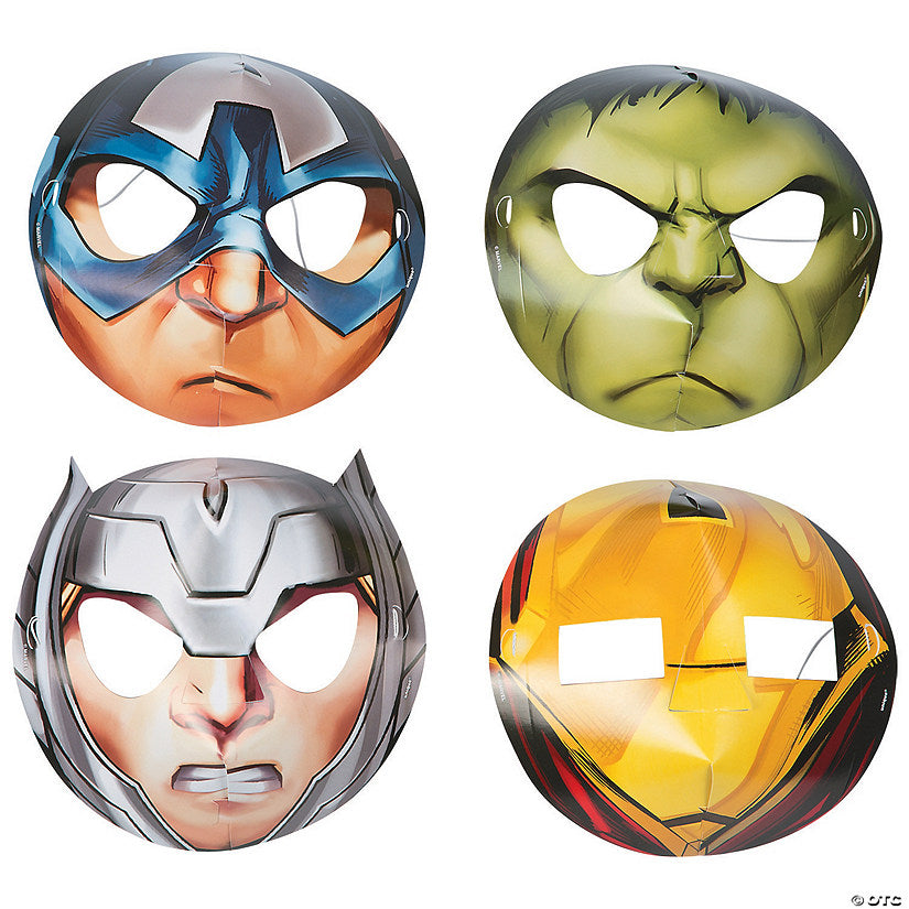 Children's Avengers Assemble™ Masks - 8 Pc. | USA Decoration®