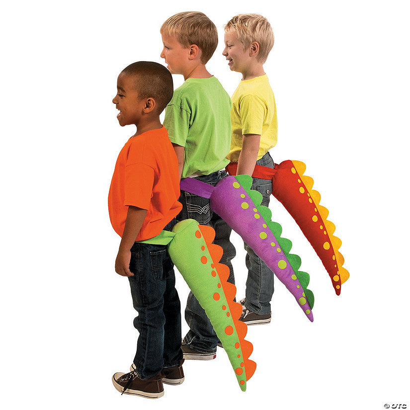 6 Piece(s): Plush Dinosaur Tails - 6 Pc. | USA Decoration®