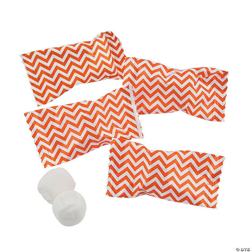108 Piece(s): Orange Chevron Buttermints - 108 Pc. | USA Decoration®