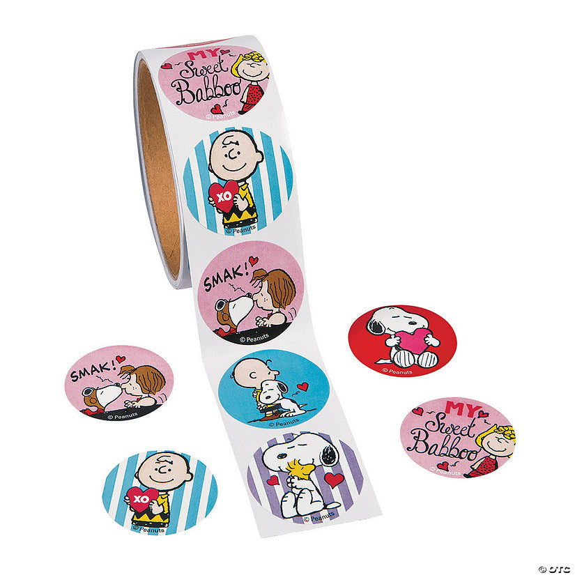 Peanuts® Valentine Sticker Roll - 100 Pc.