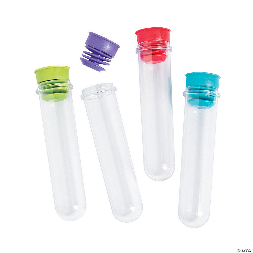 Science Party Test Tube BPA-Free Plastic Favor Containers - 12 Pc. halloween