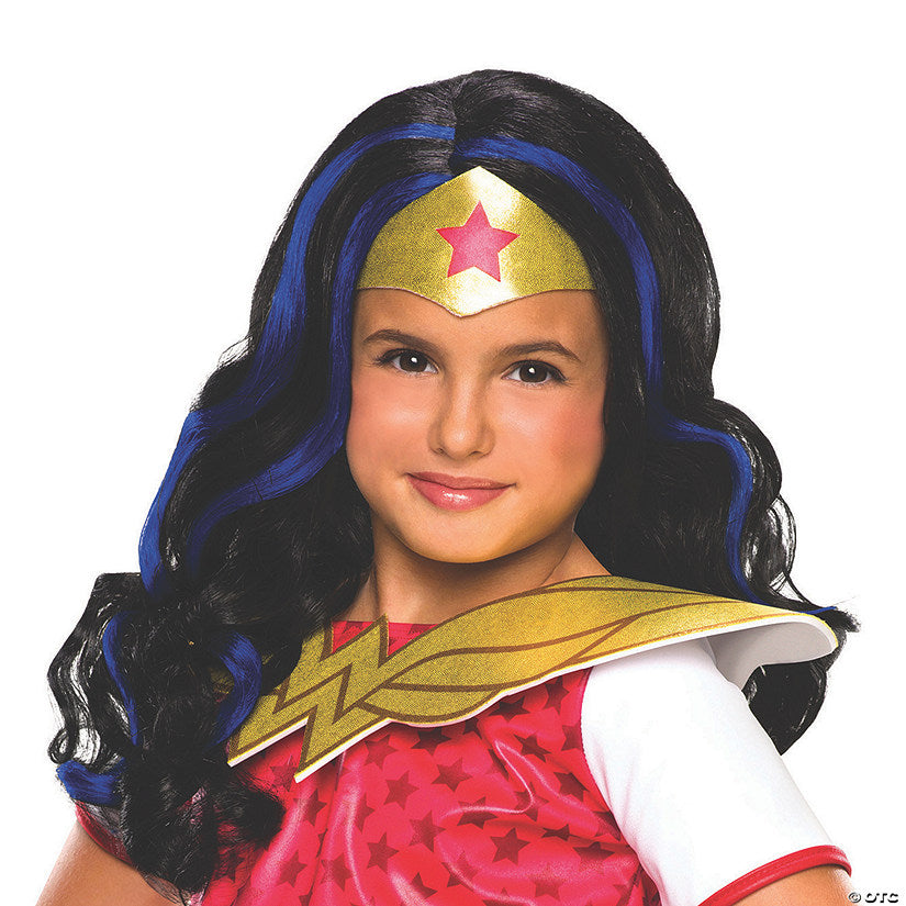 Girl’s Wonder Woman™ Wig | USA Decoration®