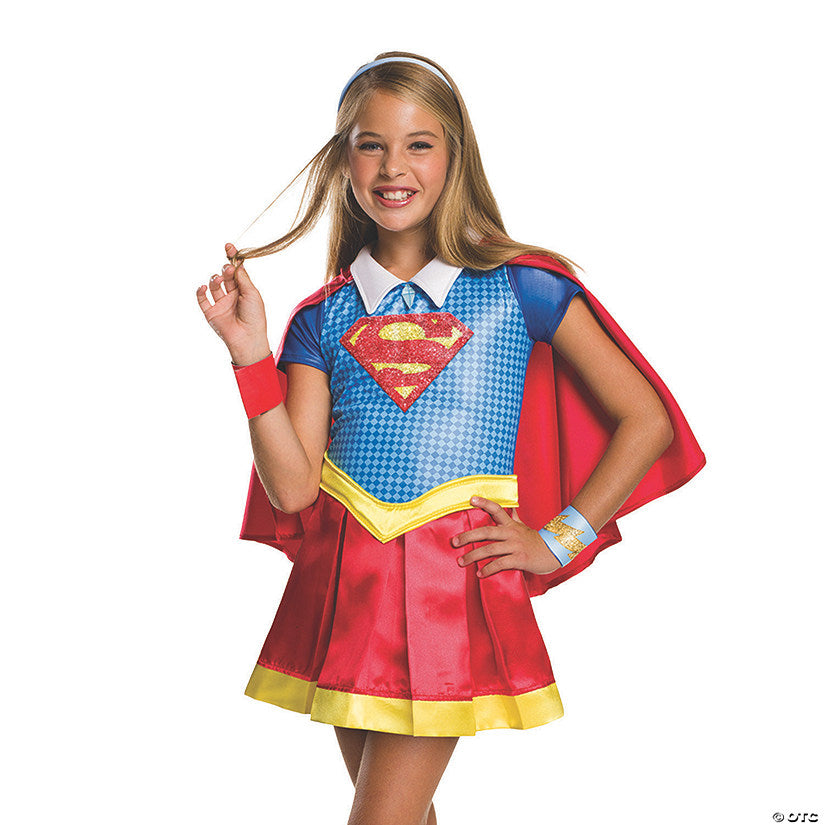Girl's Deluxe DC™ Superhero Girls Supergirl Costume | USA Decoration®