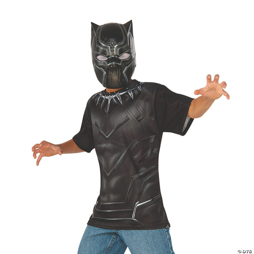 Boy’s Captain America: Civil War™ Black Panther Costume Top Mask | USA Decoration®