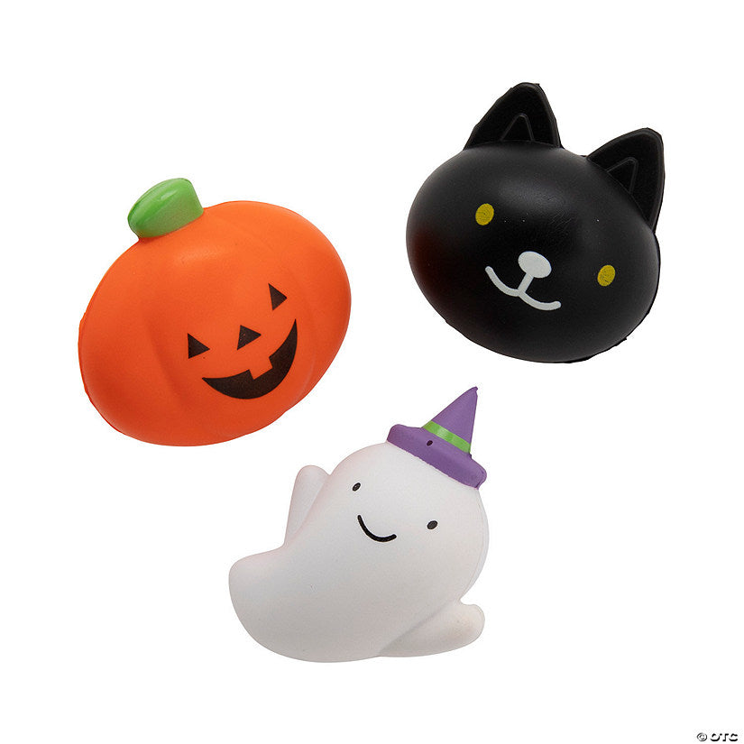Per Dozen: 3" - 3 1/2" Halloween Icon Slow-Rising Foam Squishies - 12 Pc. | USA Decoration®