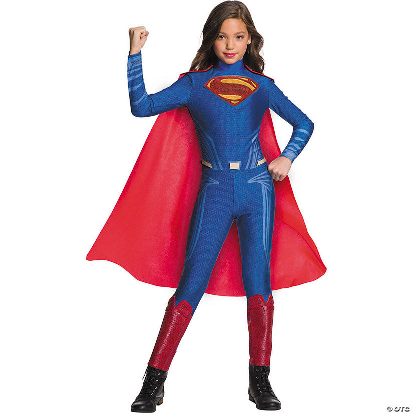 Girl’s Justice League™ Superman Jumpsuit Costume | USA Decoration®