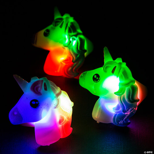 Unicorn Light-Up Rings - 12 Pc. | USA Decoration®