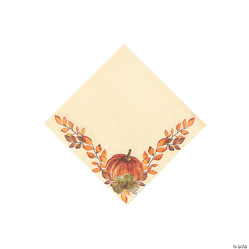 16 Piece(s): Thank-Fall Beverage Napkins - 16 Pc. | USA Decoration®
