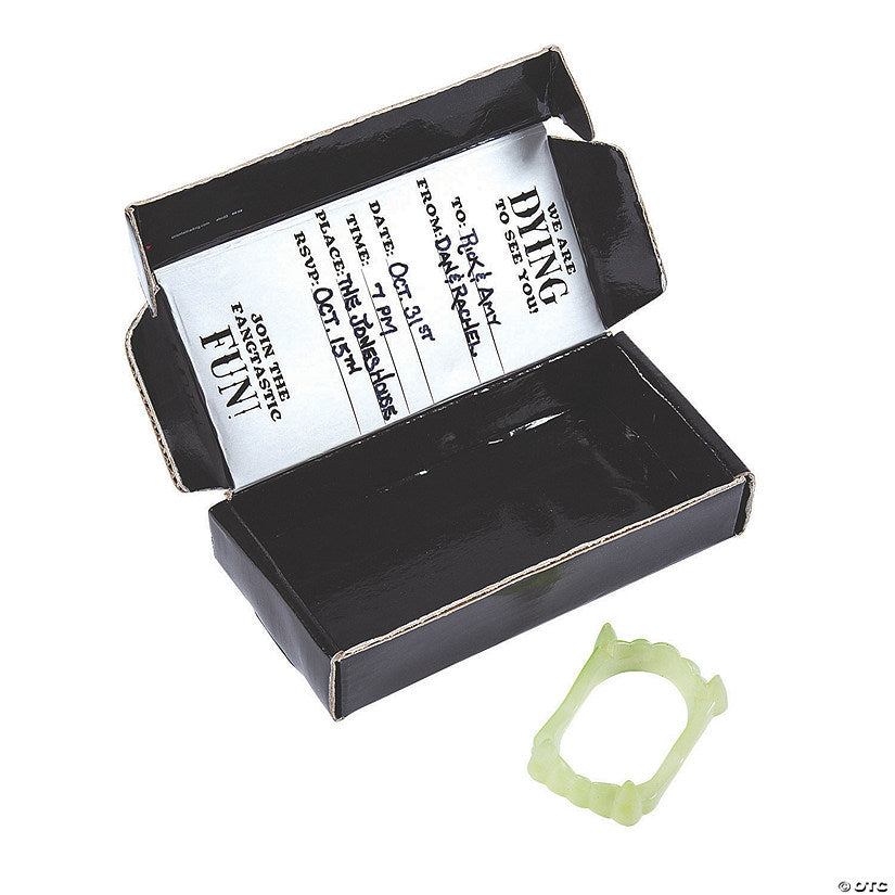 Vampire Invitations in a Coffin Box - 12 Pc. | USA Decoration®