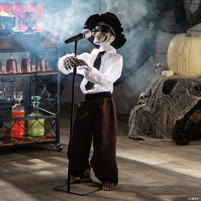 3 Ft. Animated Standing Singing Skeleton Halloween Decoration | USA Decoration®