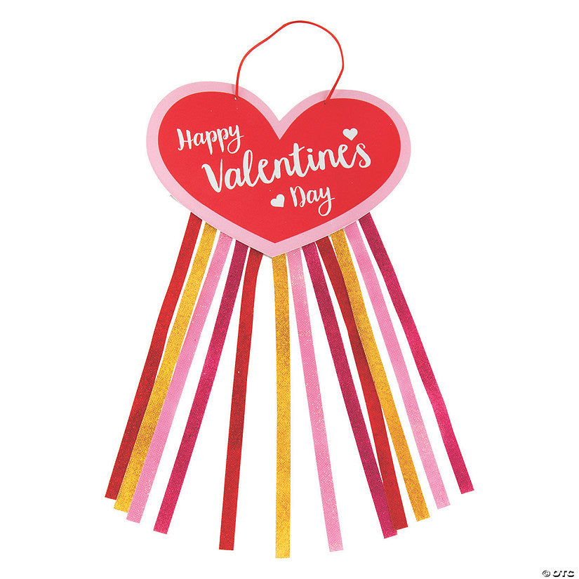 Valentine Glitter Hanging Decoration Craft Kit - Makes 12 | USA Decoration®