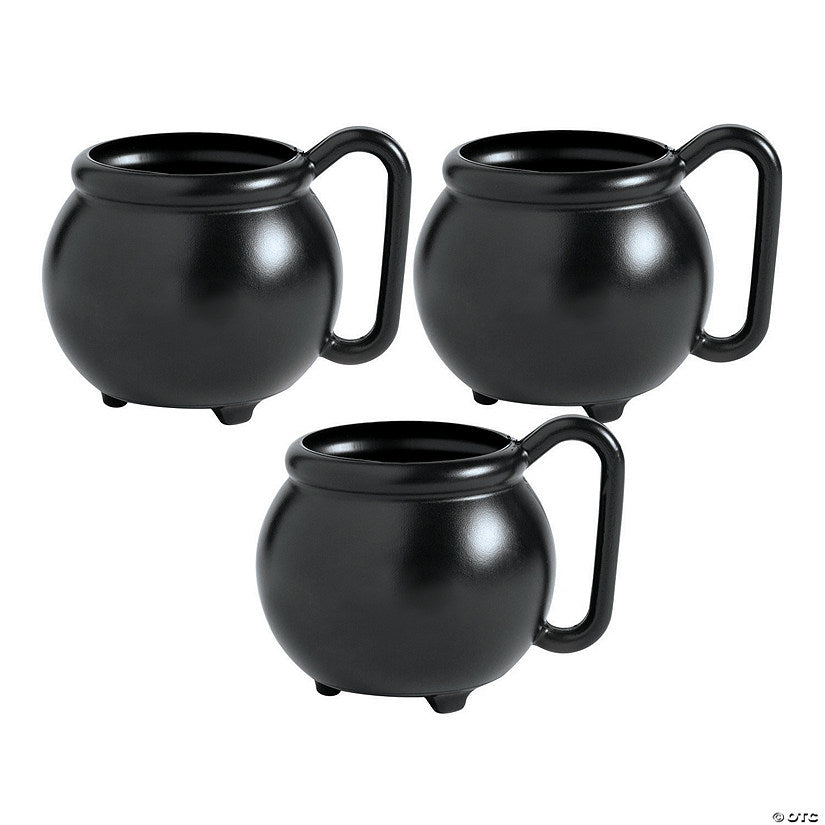3 3/4" 12 oz. Cauldron BPA-Free Reusable Plastic Mugs - 12 Ct. | USA Decoration®