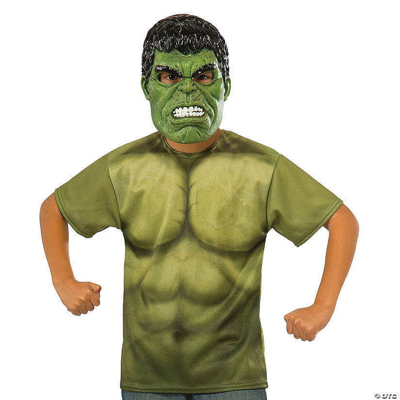 Boy's Hulk T-Shirt Mask Costume Kit | USA Decoration®