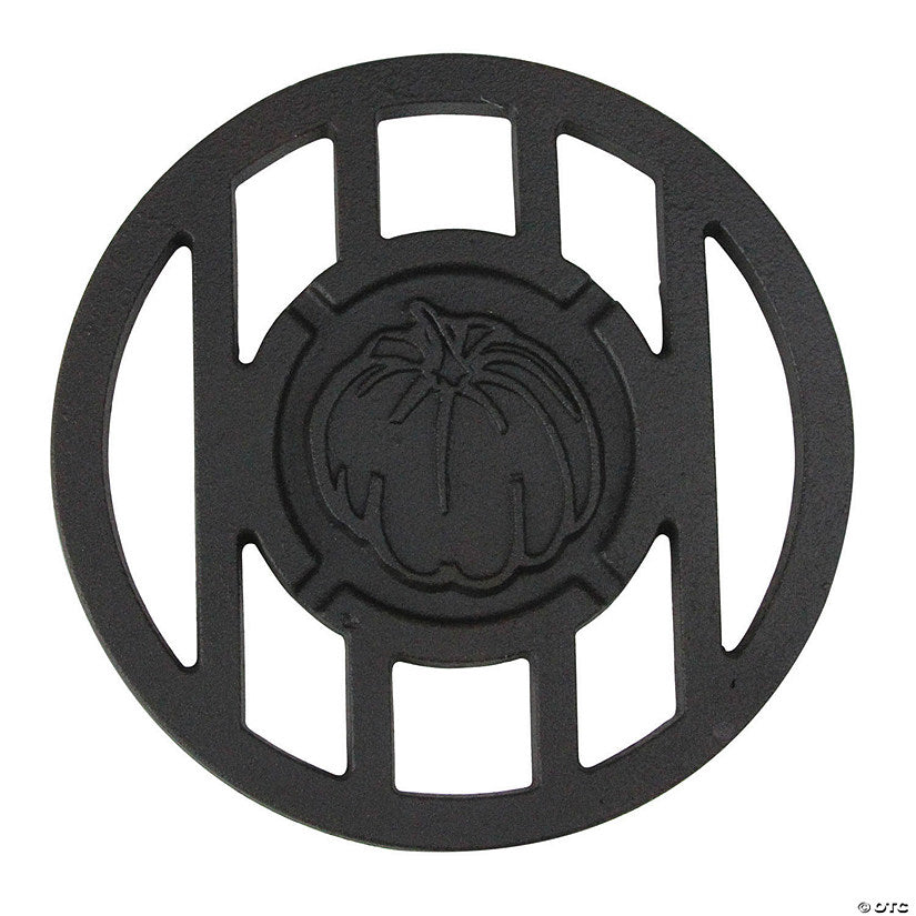 1 Piece(s): Northlight 5.5" Black Harvest Inspired Pumpkin Halloween Grill Accessory | USA Decoration®