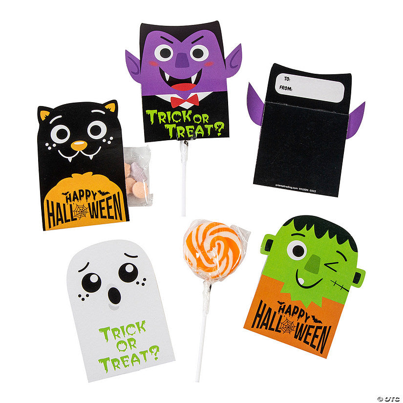 Halloween To/From Lollipop Covers - 24 Pc. | USA Decoration®