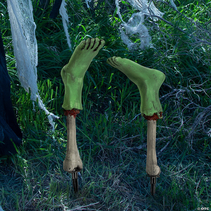 Zombie Feet Yard Stakes Halloween Decorations - 2 Pc. | USA Decoration®