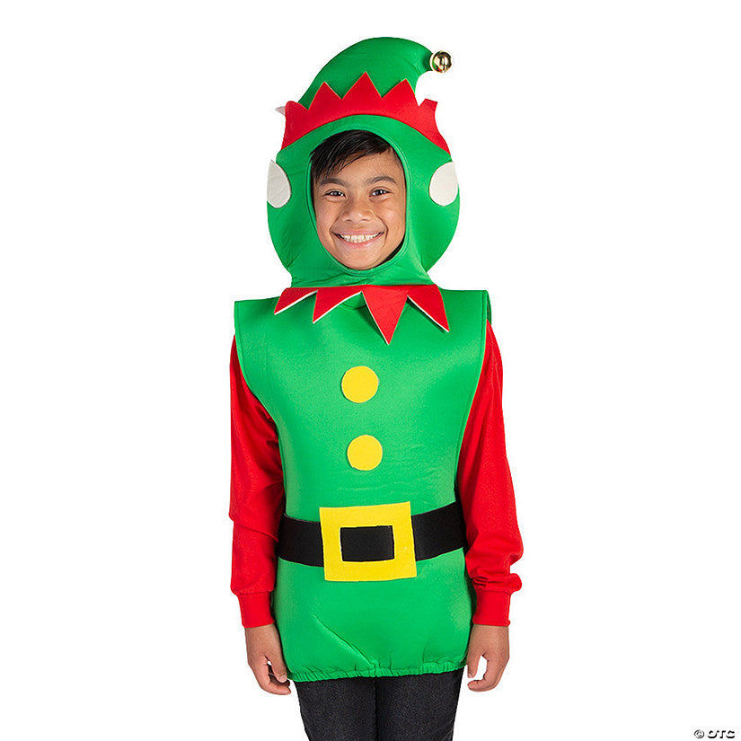 1 Piece(s): Kid’s Elf Pullover Costume | USA Decoration®