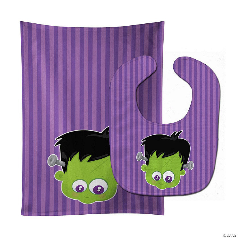 Caroline's Treasures Halloween, Halloween Frankenstein Baby Bib Burp Cloth, 11 x 18, | USA Decoration®