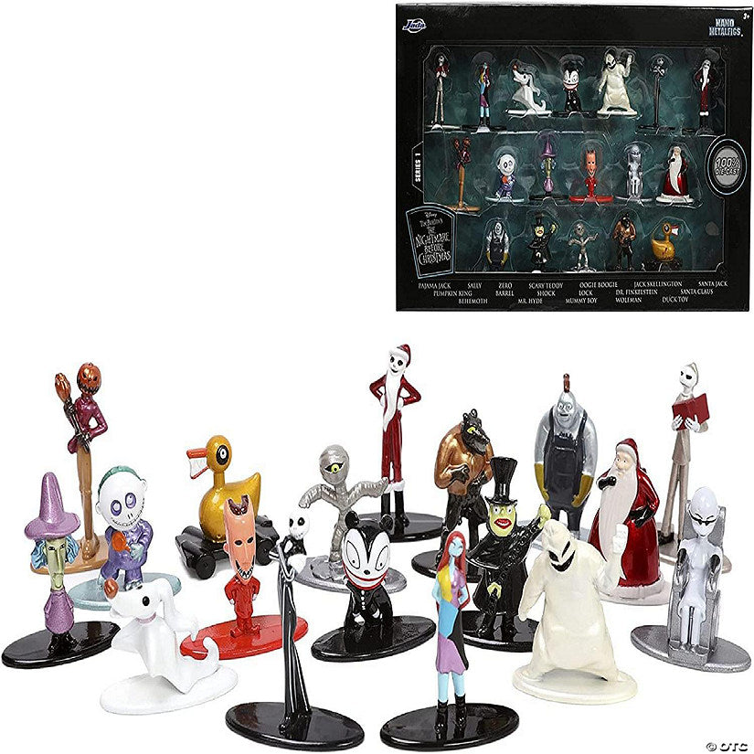 Nightmare Before Christmas Nano Metalfigs 18 Pack 1.65 Inch Die-Cast Figures | USA Decoration®