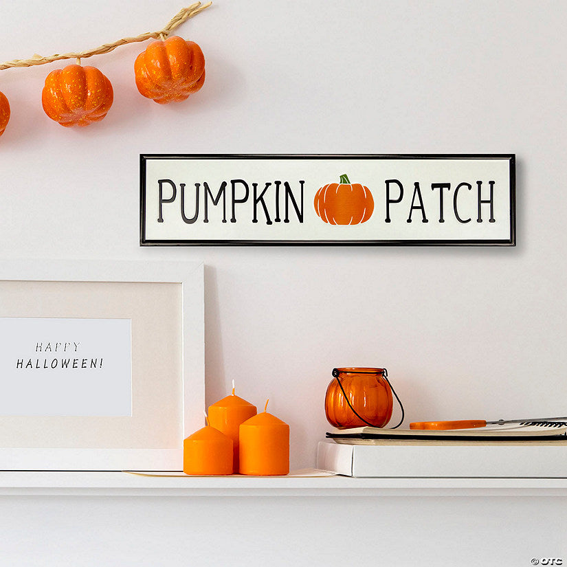 1 Piece(s): 31.5" Metal Pumpkin Patch Fall Harvest Sign | USA Decoration®