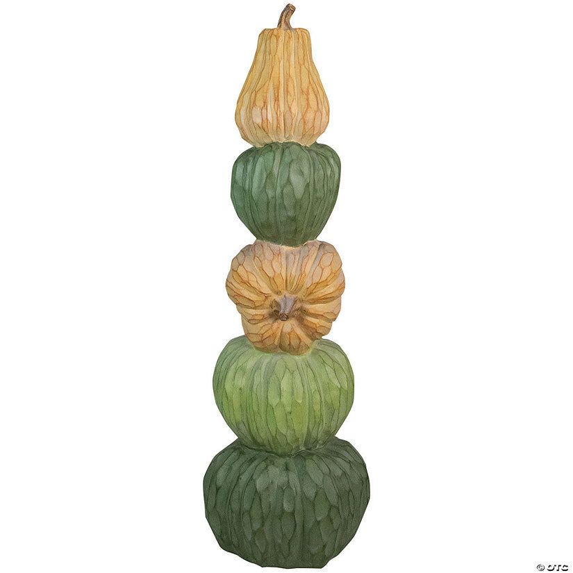 1 Piece(s): 3.5' Five Tiered Stacked Pumpkins Thanksgiving Decor | USA Decoration®