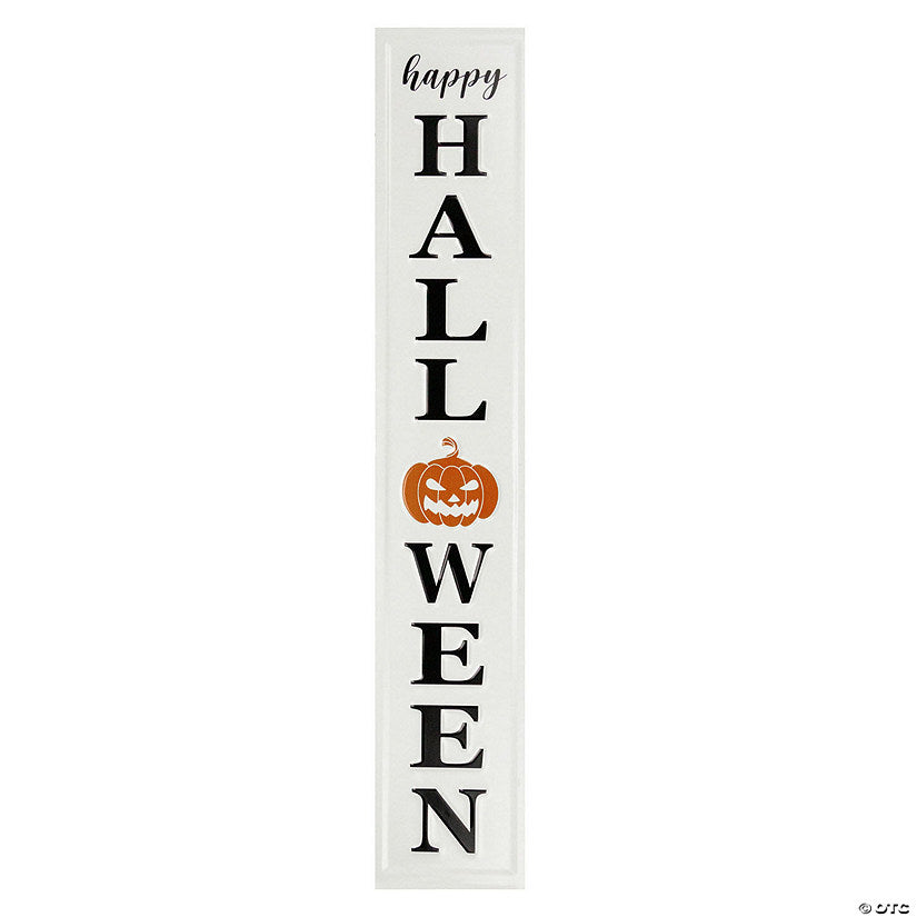1 Piece(s): 31.5" Metal Happy Halloween Wall Sign | USA Decoration®