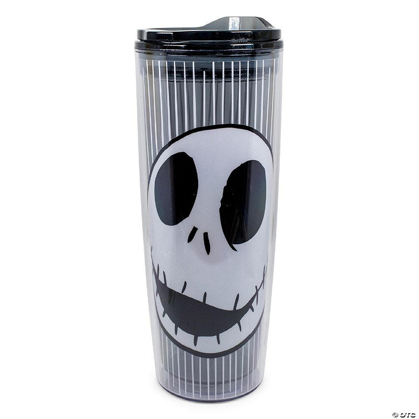 Disney Nightmare Before Christmas Jack Skull Plastic Travel Tumbler 20 Ounces | USA Decoration®