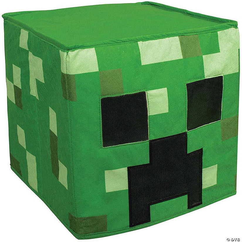 Minecraft Creeper Headpiece/Block Head Costume Mask One Size