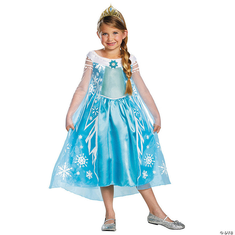 Girl’s Deluxe Frozen Elsa Costume | USA Decoration®