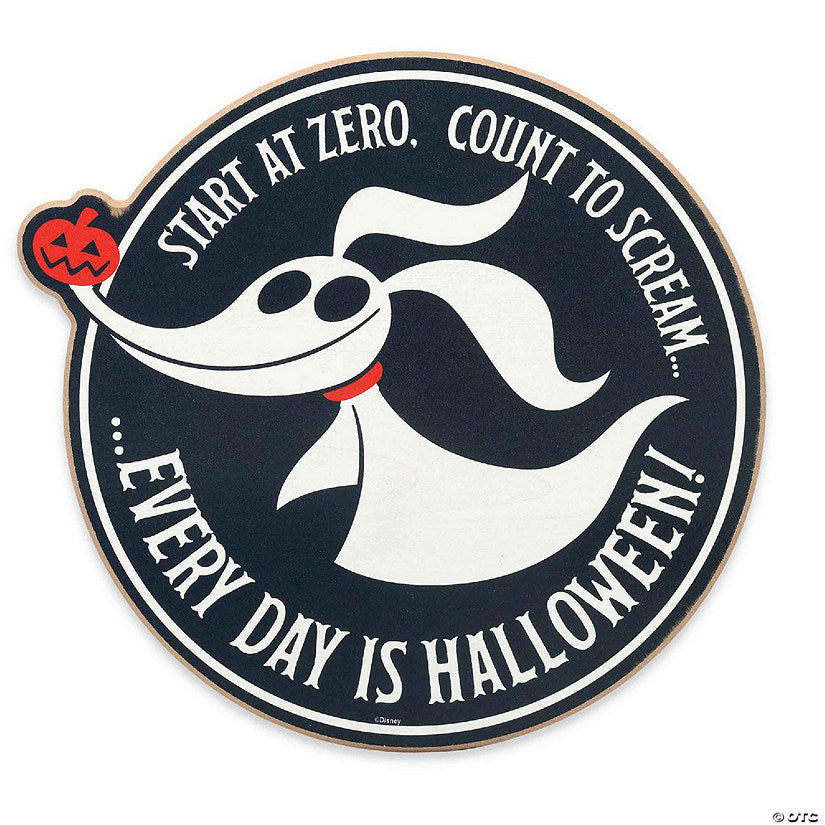 Disney 10x11 The Nightmare Before Christmas Start At Zero Round Wood Wall Decor | USA Decoration®