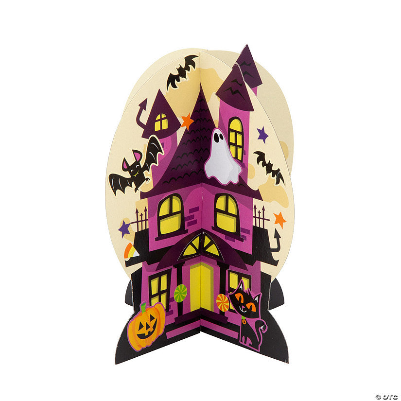 Per Dozen: 3D Haunted House Stand-Up Sticker Scenes - 12 Pc. | USA Decoration®
